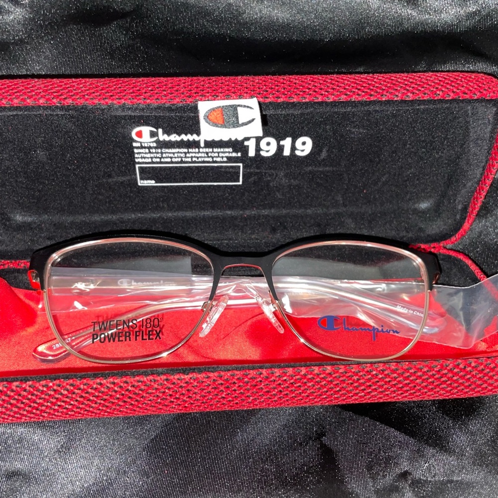 Champion Black Semi-Rimless Glasses
